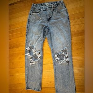 Good American Blue Striped Denim